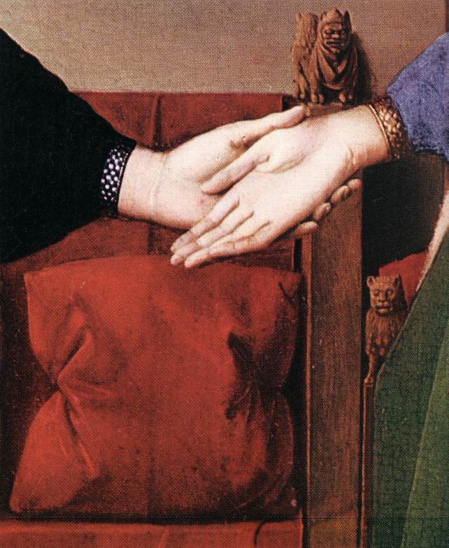 Portrait of Giovanni Arnolfini and his Wife (detail) sdfs